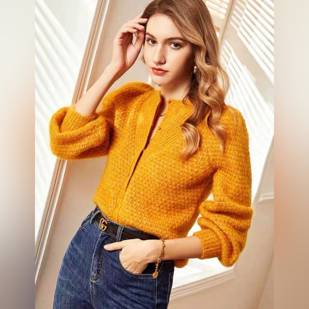 Sezane SOLENA Honey Cardigan